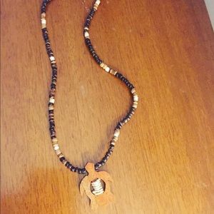 Beaded turtle necklace